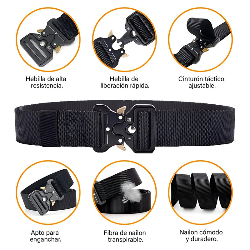 Promoción X3 Correas Tácticas Cinturón Militar Ajustable Correa Reata LSD-02x3